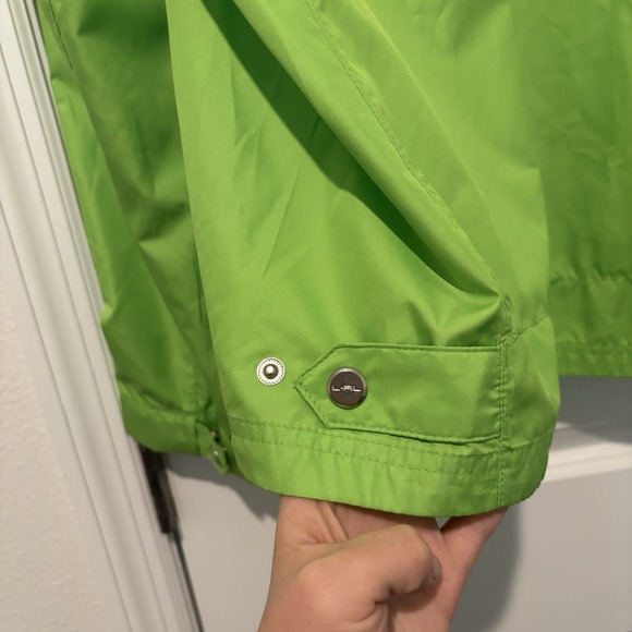Lauren Ralph Lauren Active Women's Green Windbreaker Zip Jacket Logo Women's XL - Picture 11 of 11